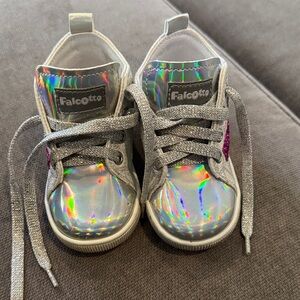 Alcott Kids Silver Holographic Sneakers